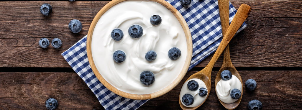 yogurt blueberries